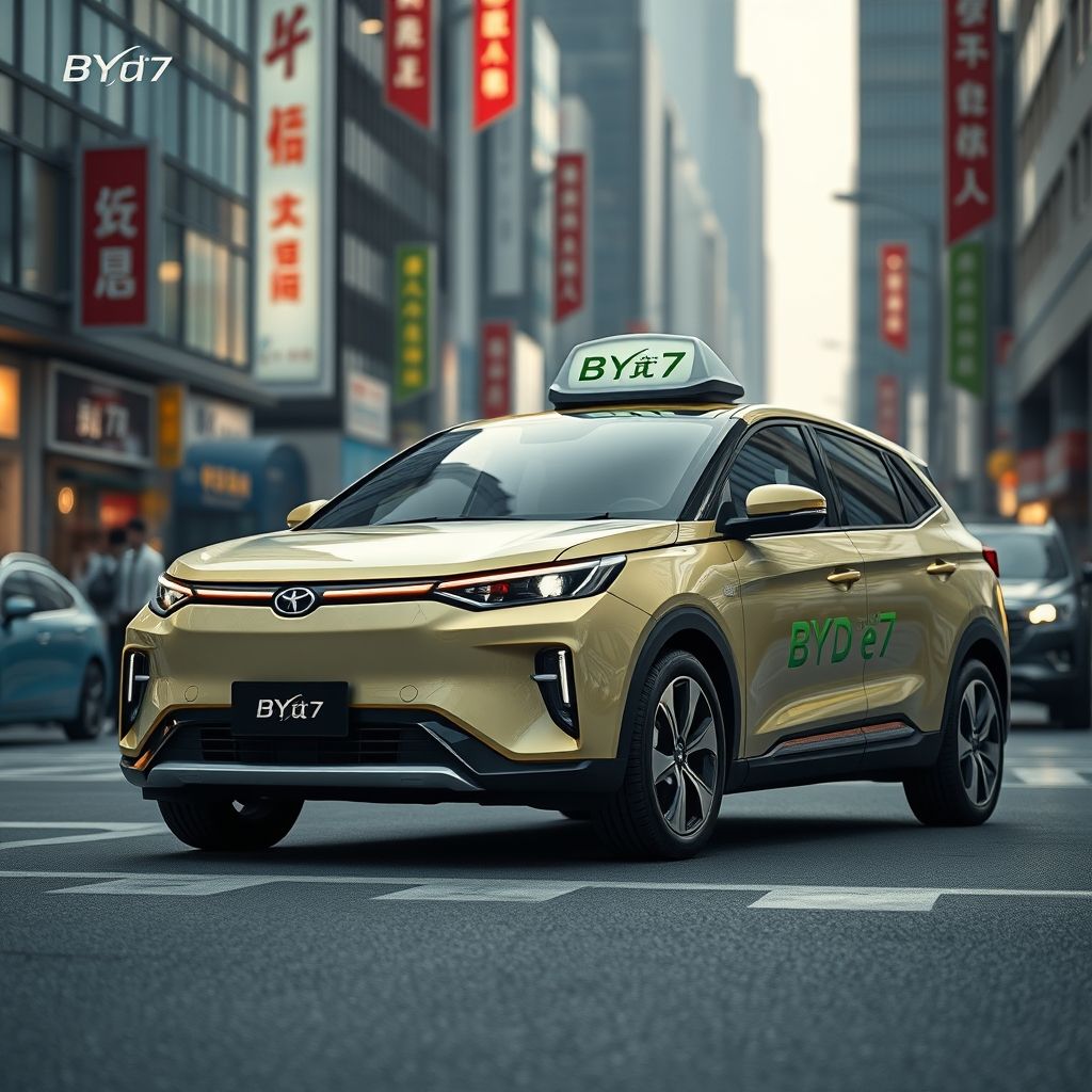 ใหม่! BYD e7 รถไฟฟ้าสุดคุ้ม ตีตลาดแท็กซี่ในจีน